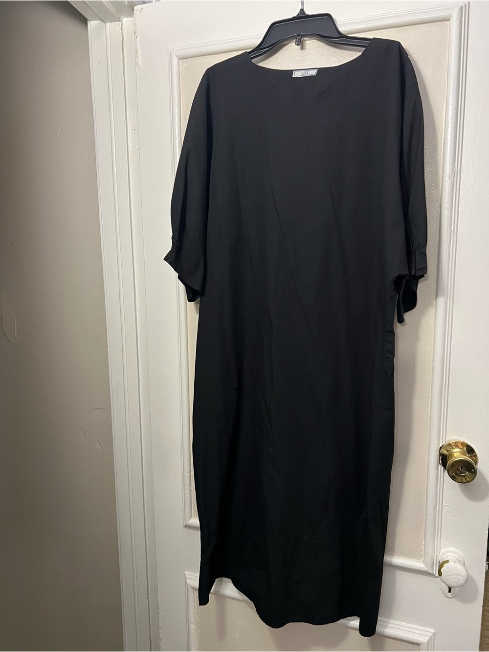 Simple Black Midi Dress